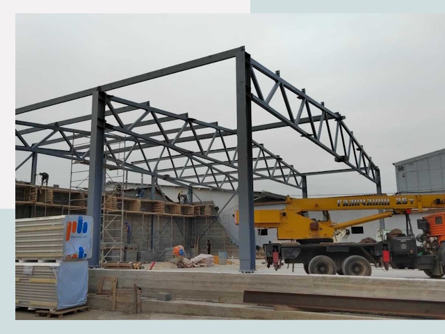 Строительство цехов в Качканаре