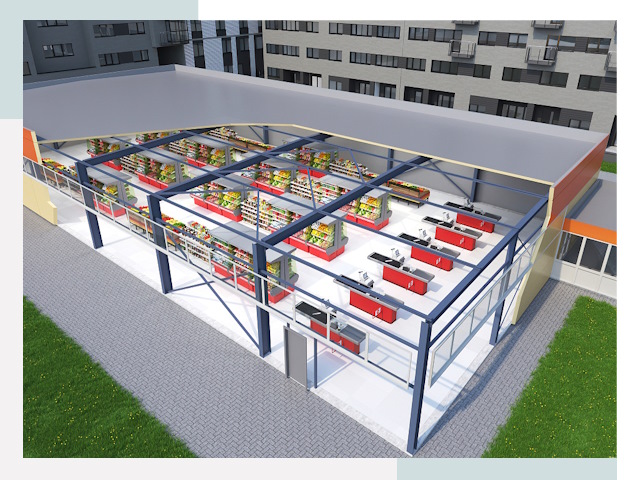 Строительство магазинов в Качканар от 615 руб. за м²