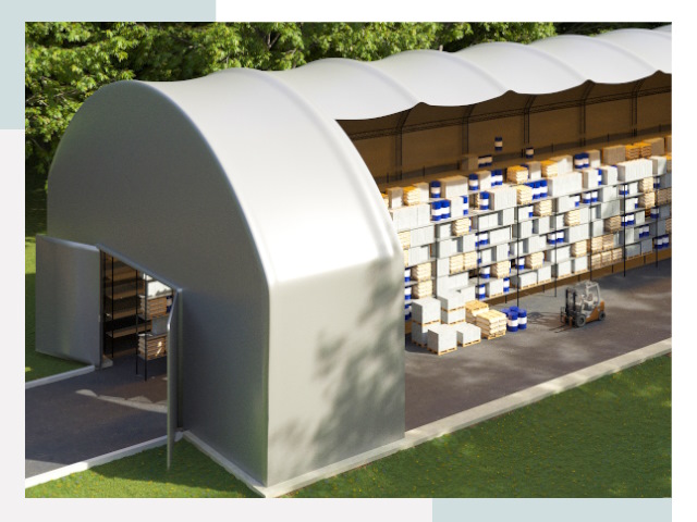 Тентовые ангары в Качканаре