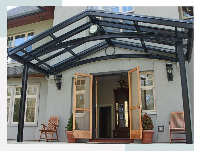 Козырьки металлические в Качканаре