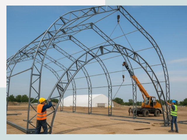 Монтаж ангаров в Качканаре от 615 руб. - Надежно и быстро